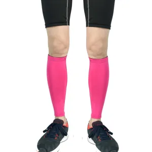 1 Pair Sports Breathable Compression Calf Sleeves Riding Running Protective Gear, Spec: XL (Rose Red)