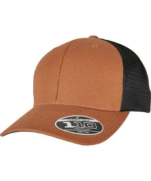 110 Structured canvas trucker (110ST) | Toffee/Black