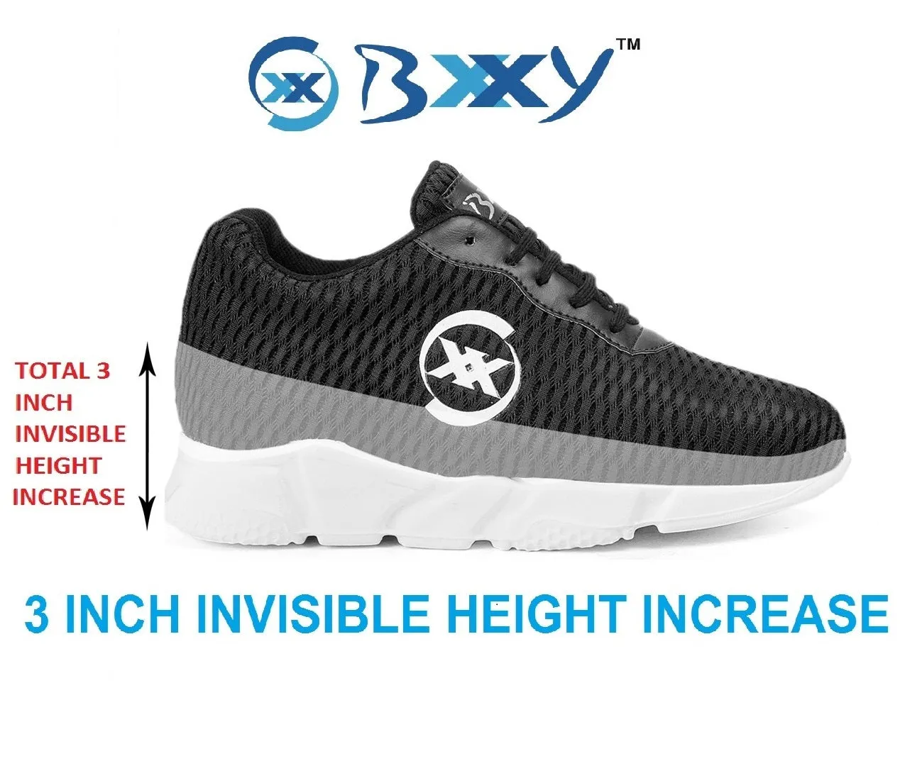 3 Inch Hidden Height Increasing / Elevator Sport Shoes For Men