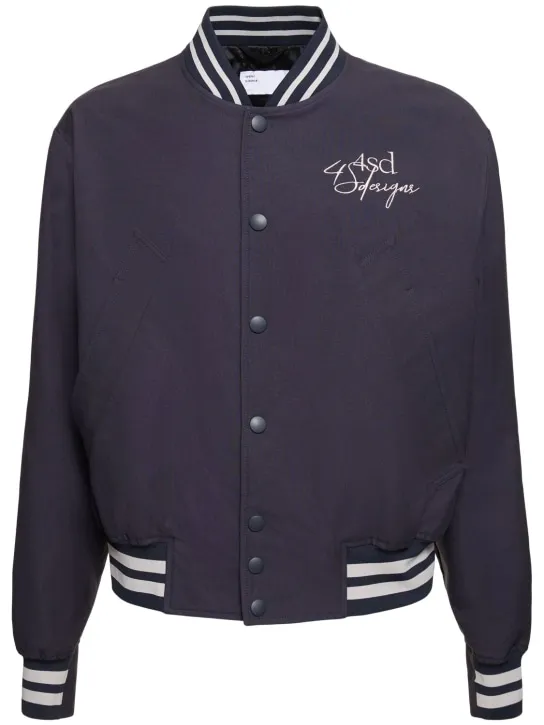 4SDesigns   Cotton canvas varsity jacket 