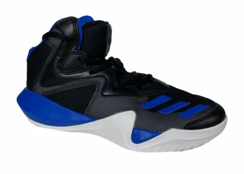 Adidas Kid's Crazy Team High Top Basketball Athletic Shoes Black Blue Size 7