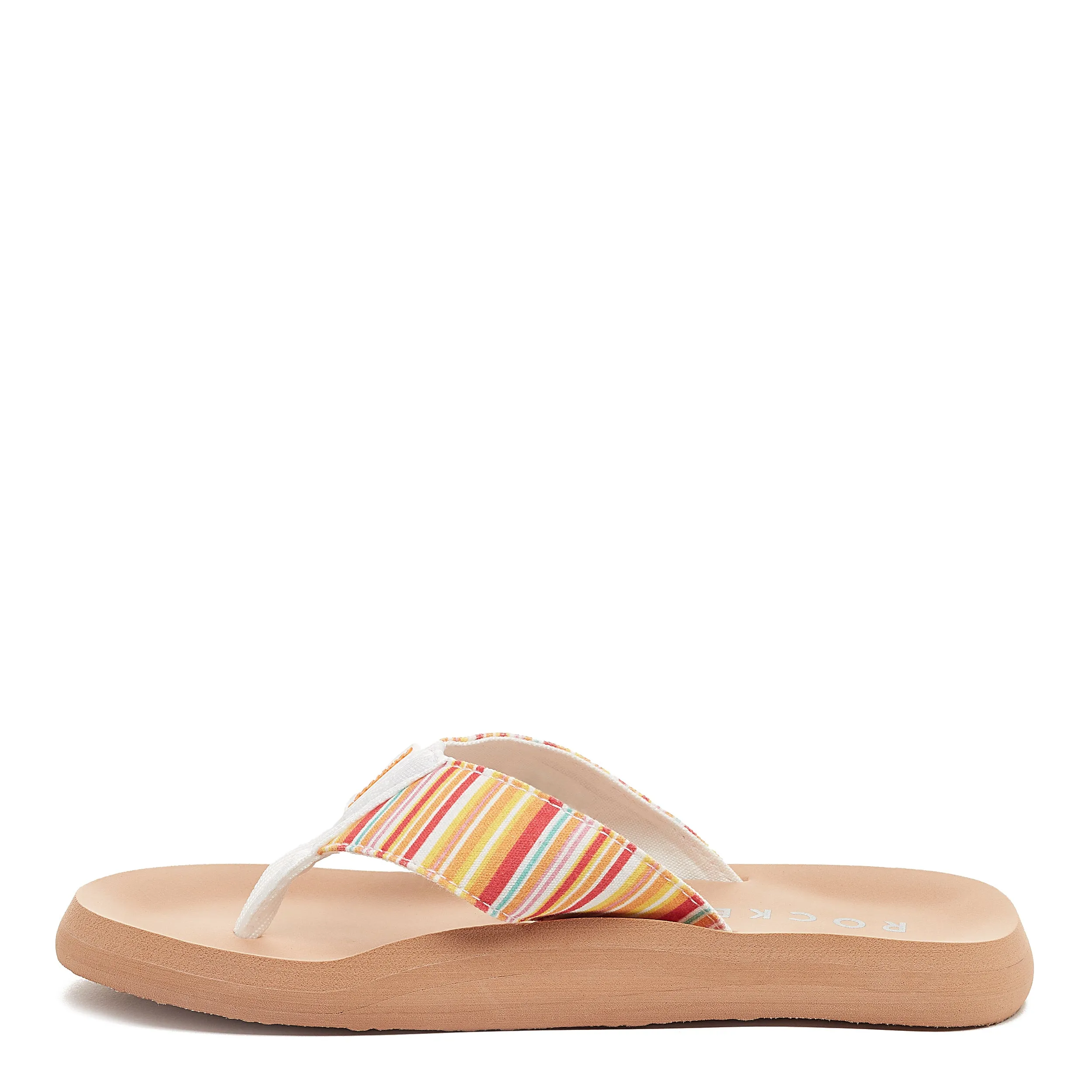 Adios Orange Stripe Flip-Flops