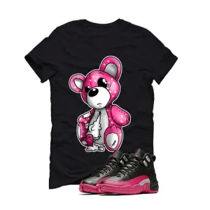 Air Jordan 12 GS Deadly Pink Black T Shirt (TEDDY)