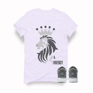 Air Jordan 3 Chrome GS white T shirt (King Lion)