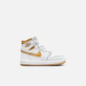 Air Jordan Kids' 1 Retro High OG Metallic Gold (TD)