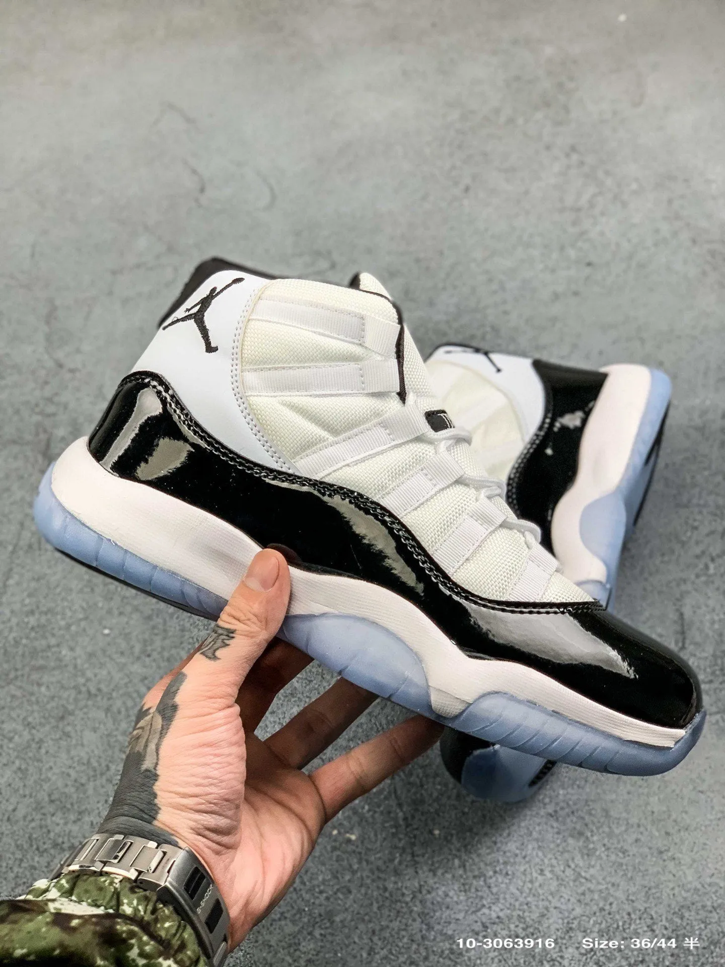 Aj11concord classic shoes patent leather design collection replica men's and women's fashion 36-44 size sports shoes