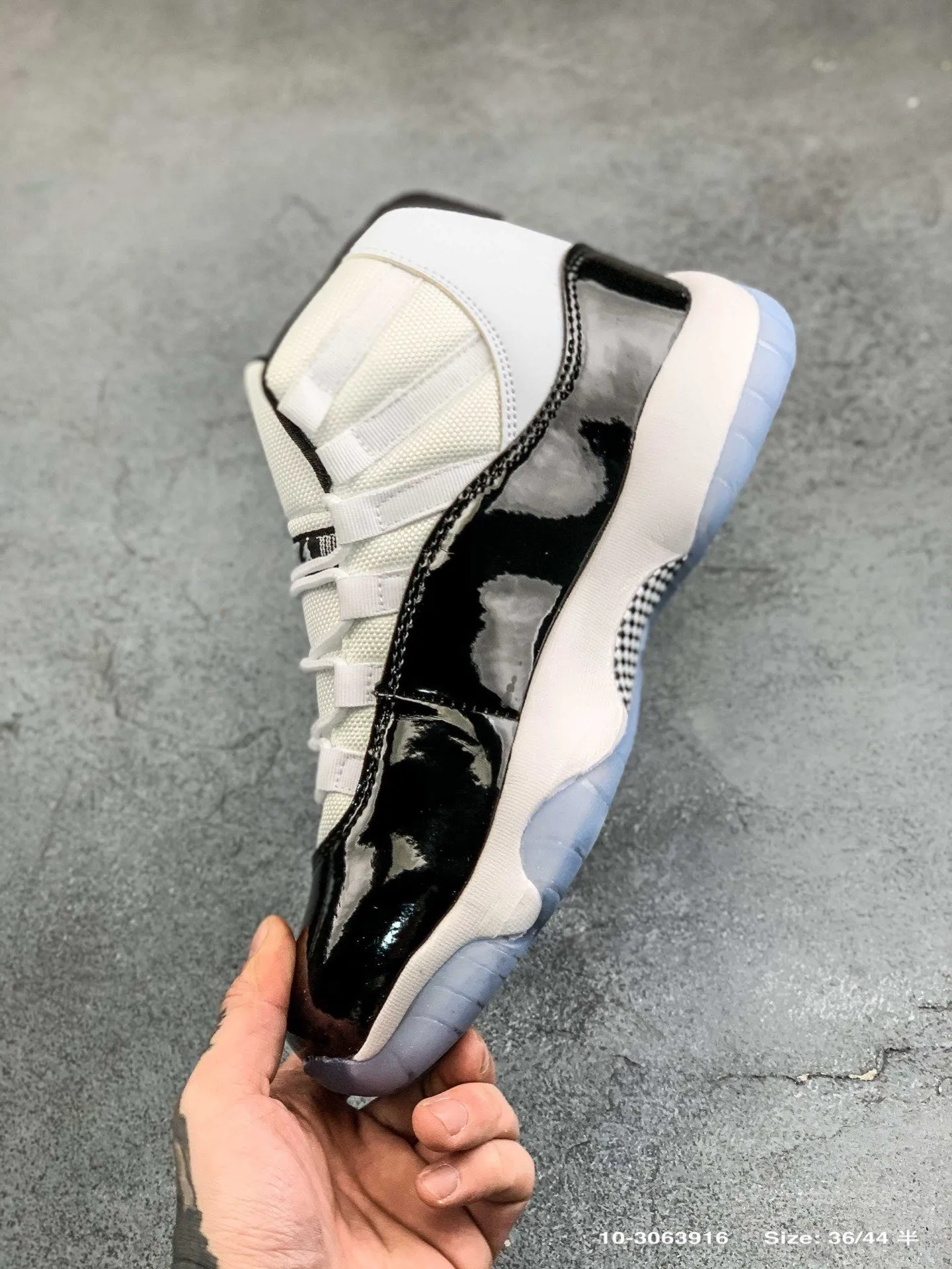 Aj11concord classic shoes patent leather design collection replica men's and women's fashion 36-44 size sports shoes