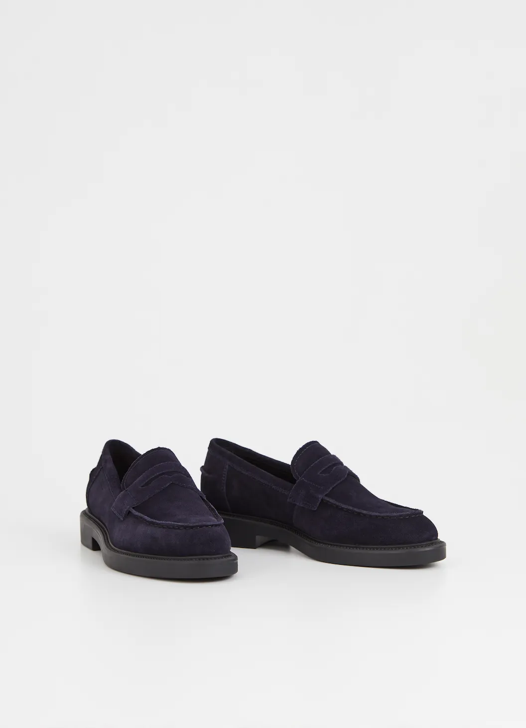 Alex W Suede Loafer Indigo