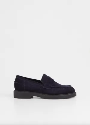 Alex W Suede Loafer Indigo