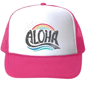 Aloha Trucker Cap - Hot Pink