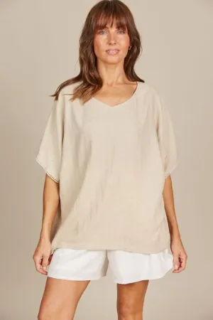 Amelie Relaxed Top - Canvas