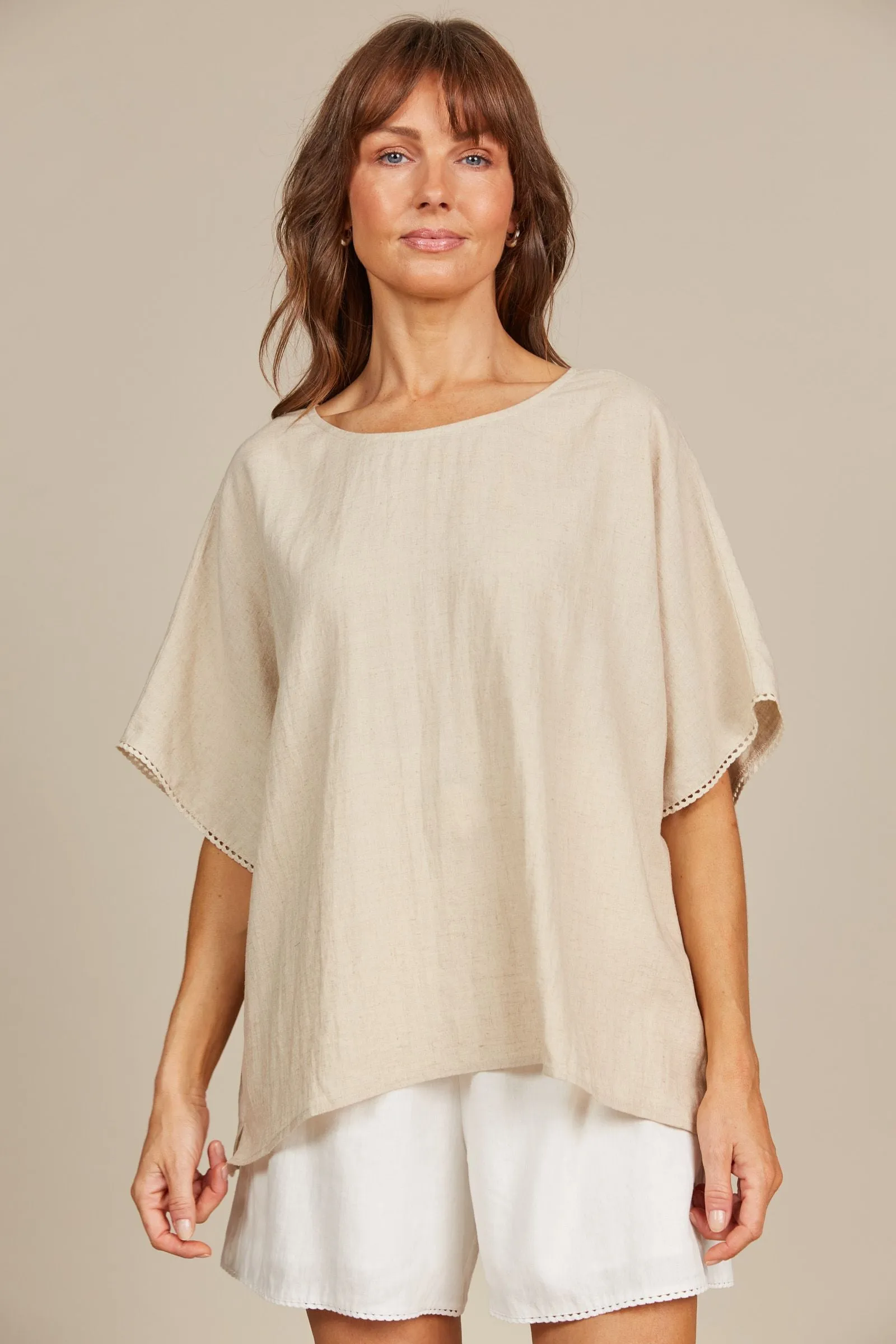 Amelie Relaxed Top - Canvas