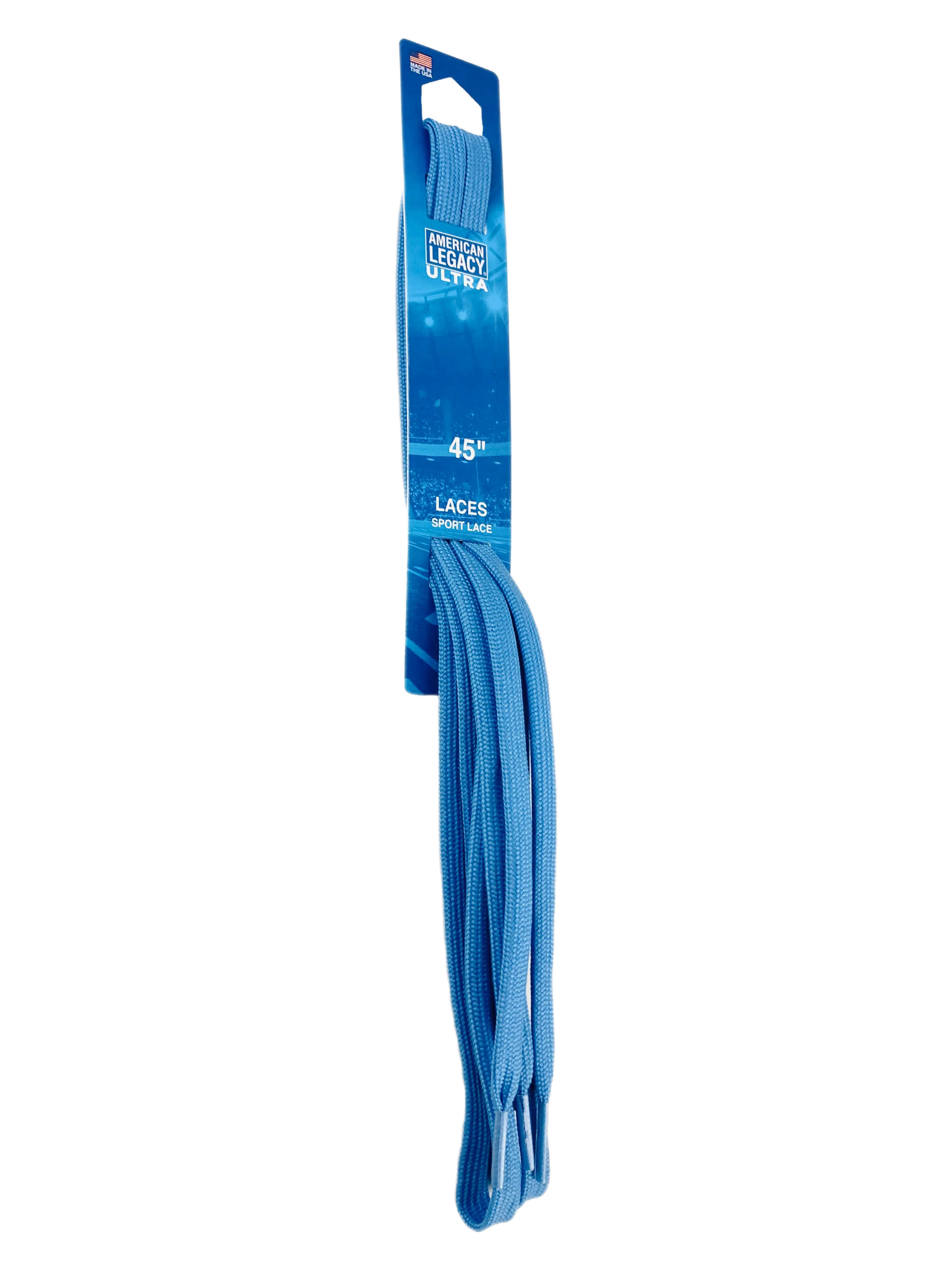 American Legacy ® Ultra Narrow Flat Tubular Laces | Columbia Blue