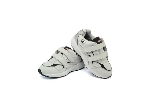 Answer2 554-3V White/Navy - Men's Athletic Walking Shoes with Staps