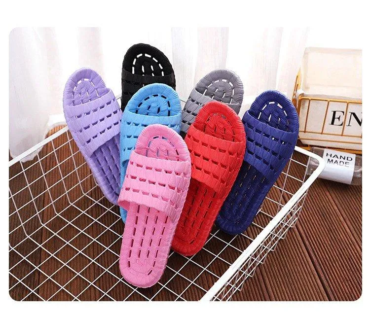 Anti-slip Soft Silicone Bathroom Slippers