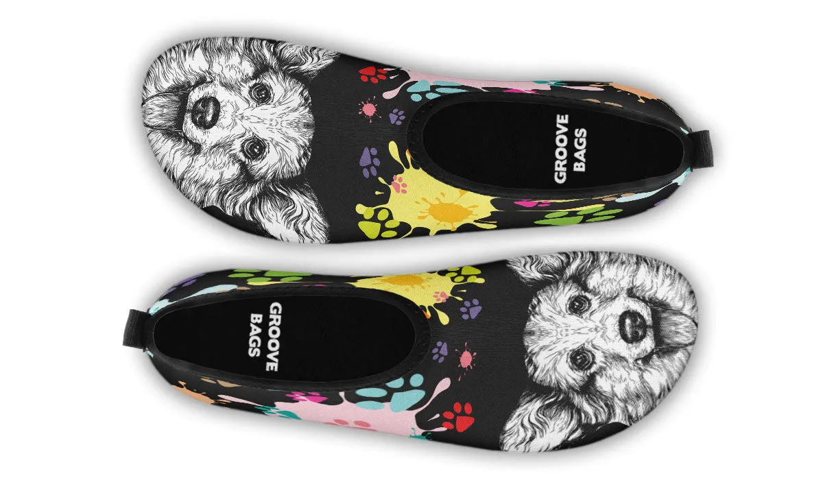 Artsy Corgi Aqua Barefoot Shoes