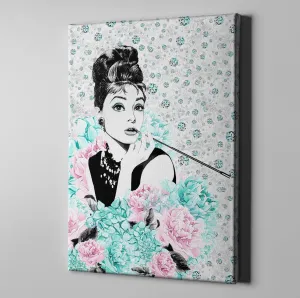 Audrey on Diamonds Gallery Wrapped Canvas