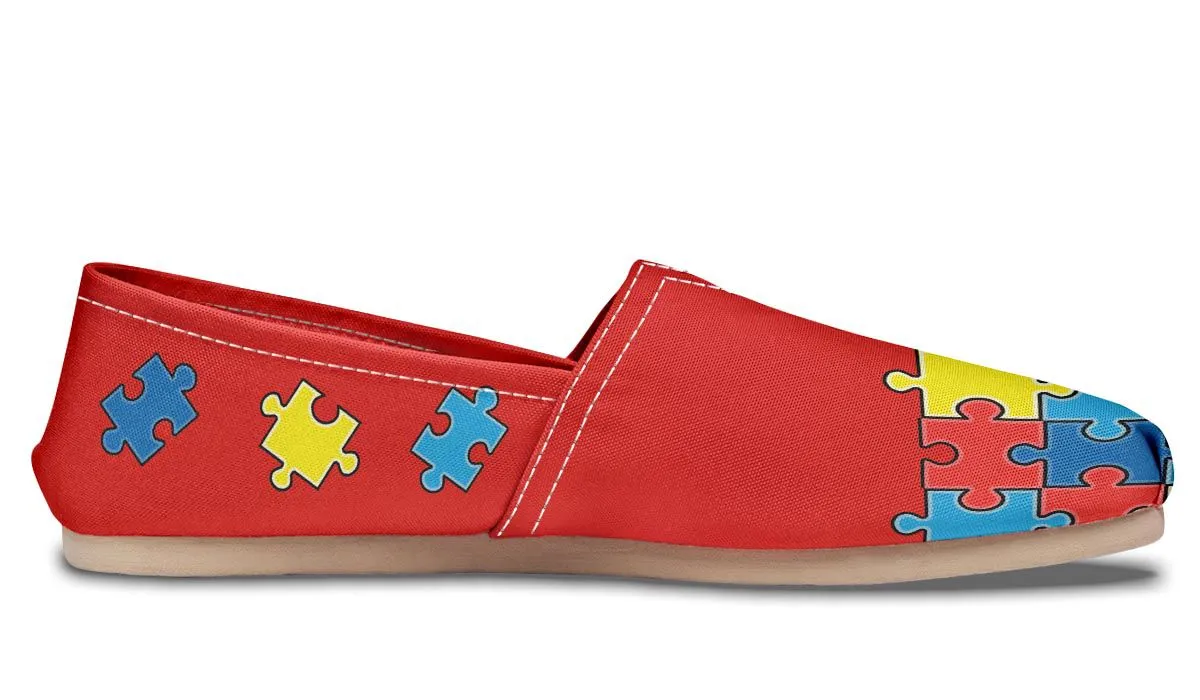 Autism Awareness Puzzle Casual Shoes