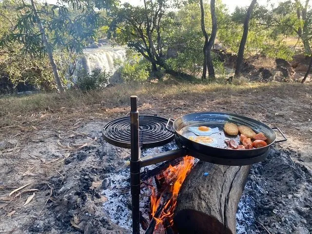 BBQ Pan with Swinging Hot Plate & Grill