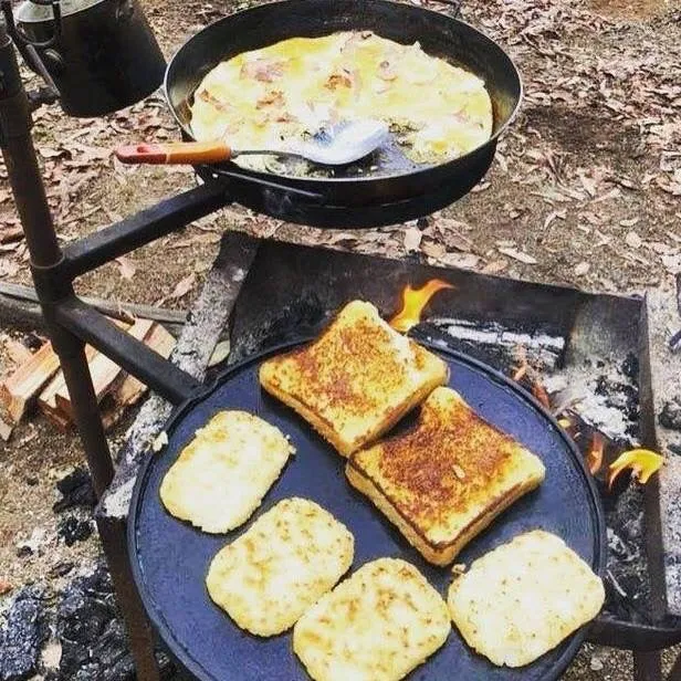 BBQ Pan with Swinging Hot Plate & Grill