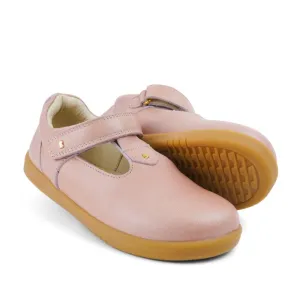 Bobux Kids Plus KP Leather T-Bar Louise Pink Dusk Pearl