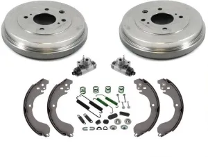 Brake Drums Shoes Wheel Cylinders Hardware Kit for Nissan 2007-2012 Sentra