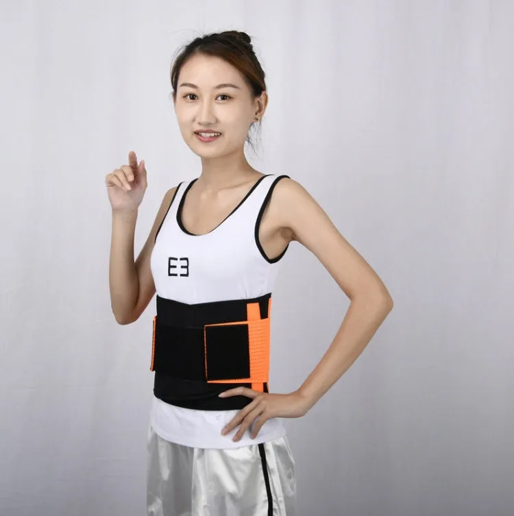 Breathable Mesh Warm Waist Belt Reinforced Steel Plate Support Sports Waist Belt, Specification: M(Black)