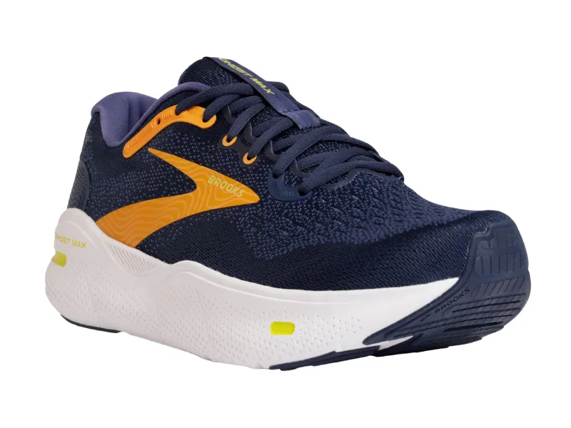 Brooks Ghost Max Mens Running Shoe (Crown/Black Iris/Marigold)