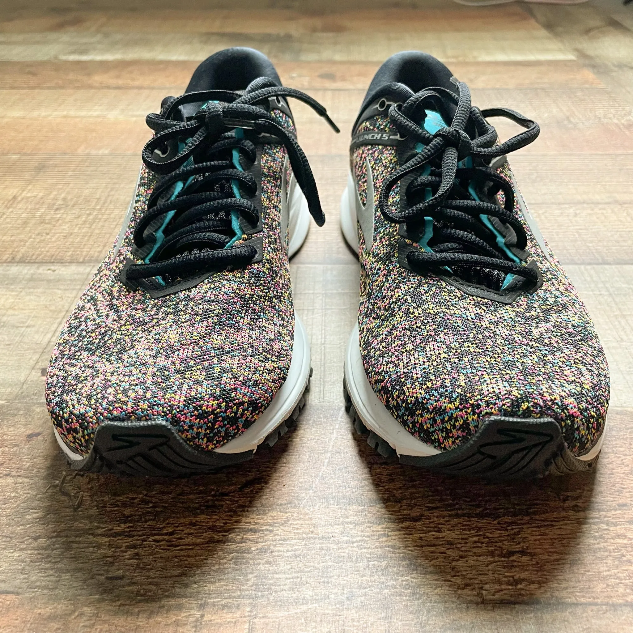 Brooks Launch 5 Confetti Sneakers- Size 8 (LIKE NEW CONDITION)