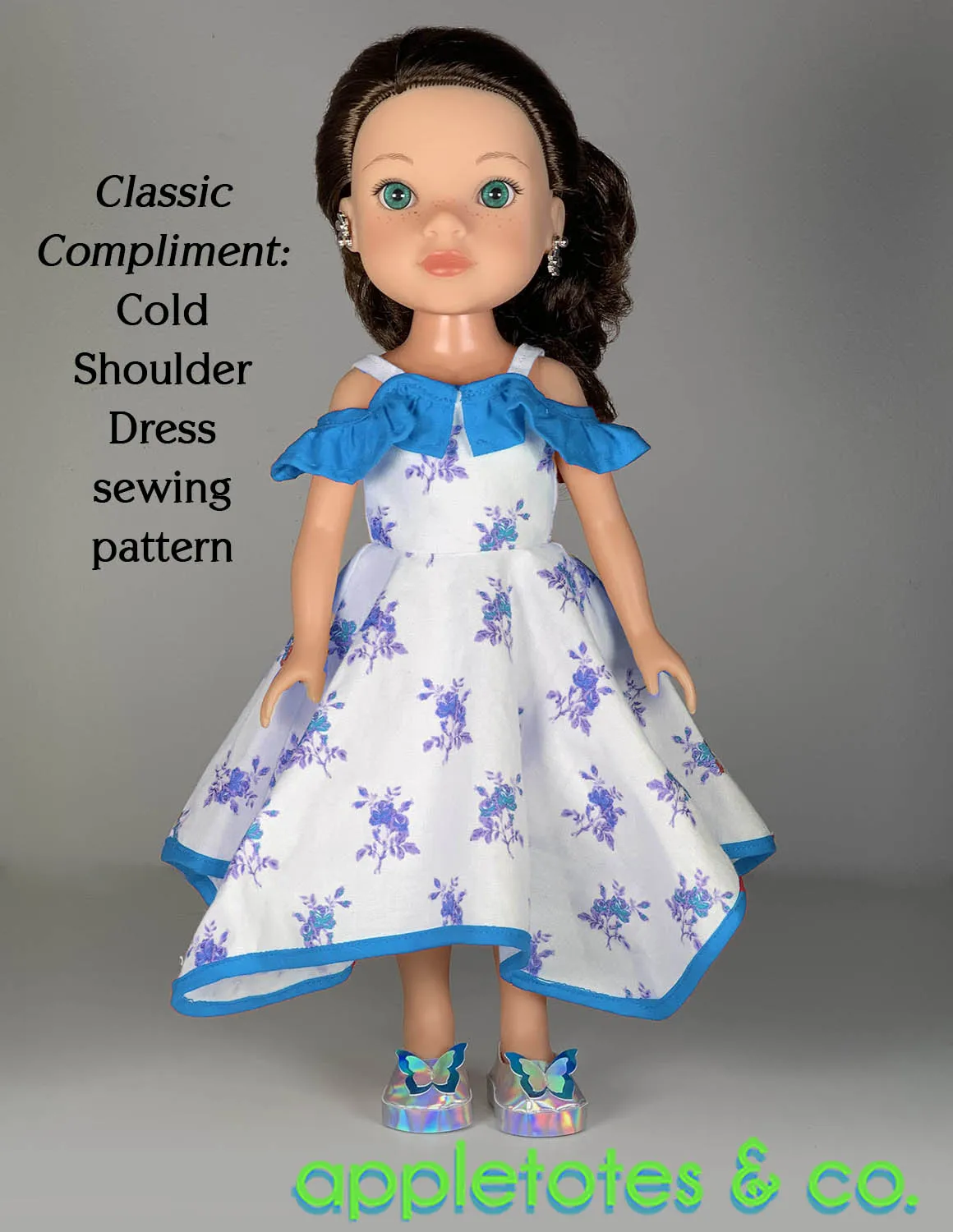 Butterfly Flats 14 Inch Doll Sewing Pattern - SVG Files Included