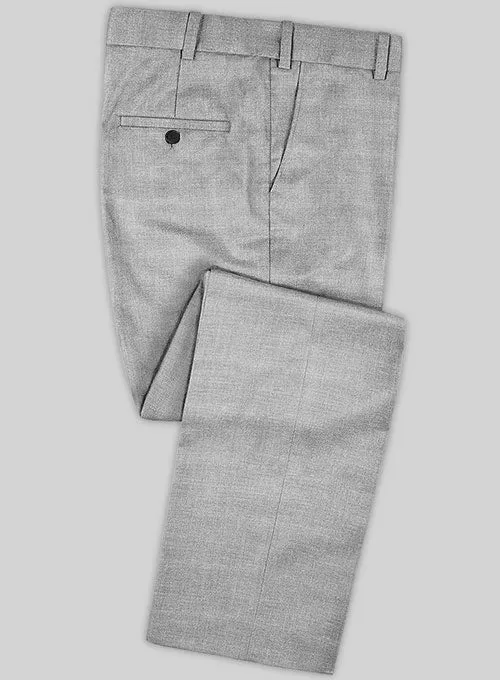 Caccioppoli Sun Dream Anzola Light Gray Wool Silk Pants