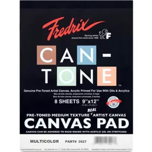 Cantone Pre-Toned Canvas Pad Cappuccino 12in x 16in