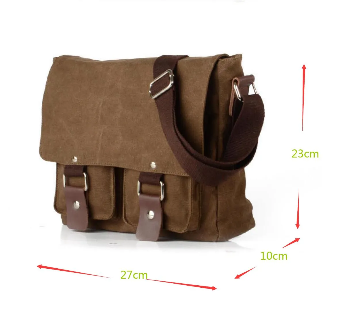 Canvas Messenger Bag Shoulder Bag Crossbody Bag Vintage Briefcase Bag Durable Casual For Gift