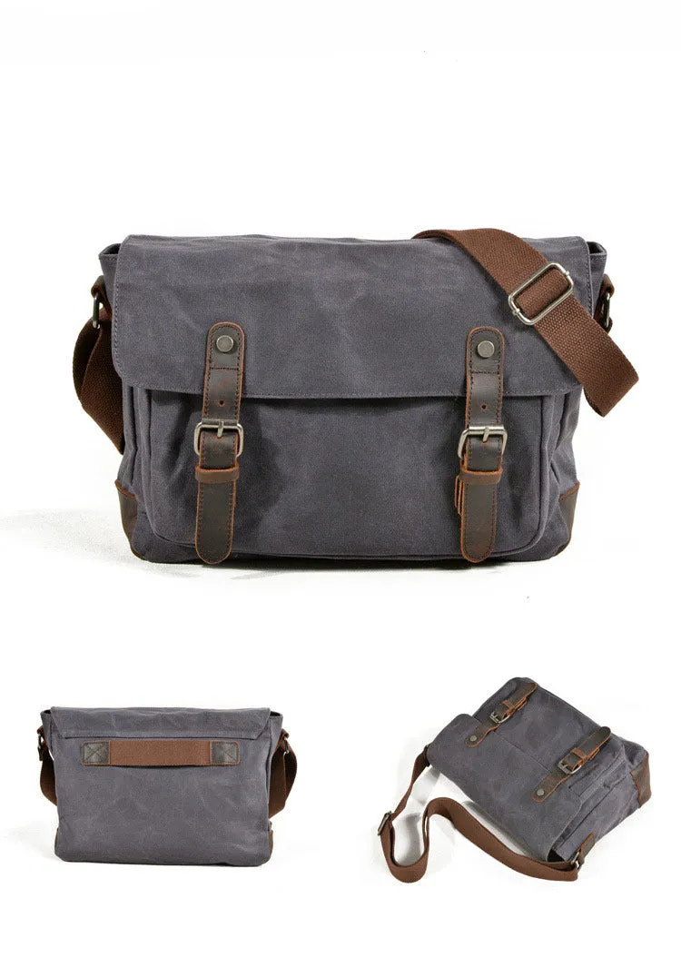 Canvas Messsenger Bag Shoulder Bag Briefcase Business Bag Waterproof Bag Casual Commuter Bag For Gift