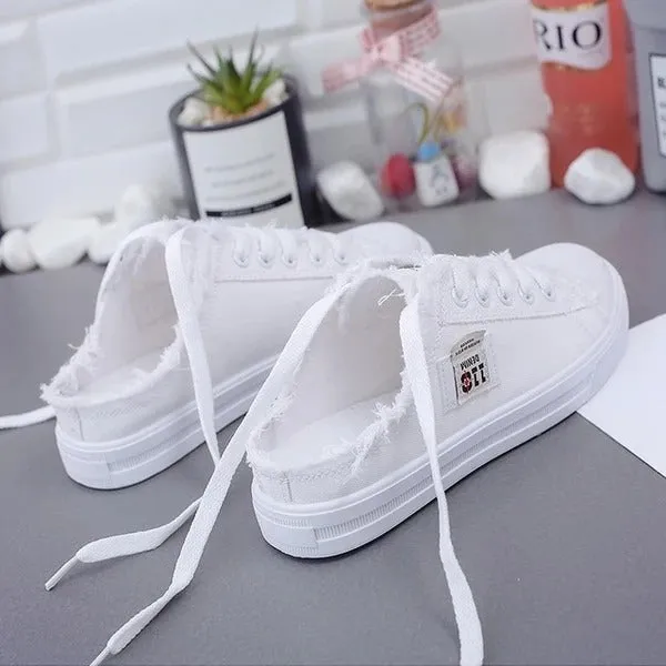 Canvas-Sneakers - Women's shoes