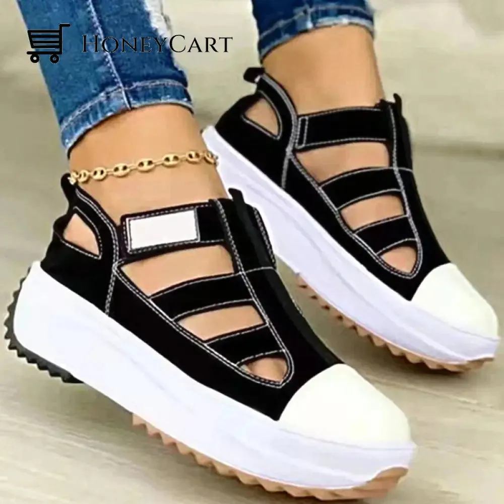 Canvas Sports Heel Support Women Breathable Shoes Sandals