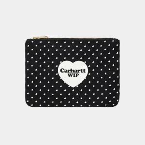 Carhartt WIP Canvas Graphic Zip Wallet - Black