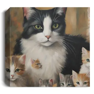 Cat & Kitten Collection | Canvas Wall Art