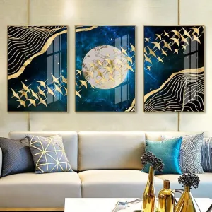 Classic Moon Abstract Wall Art - Canvas Print