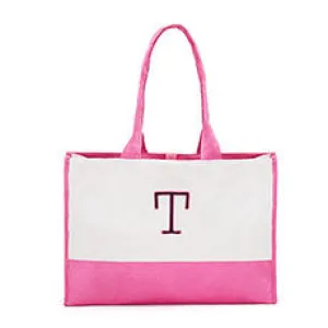 COLORBLOCK TOTE - HOT PINK