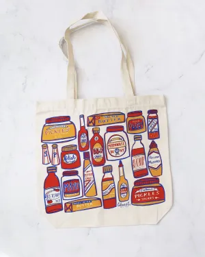 Condiments Canvas Tote Bag