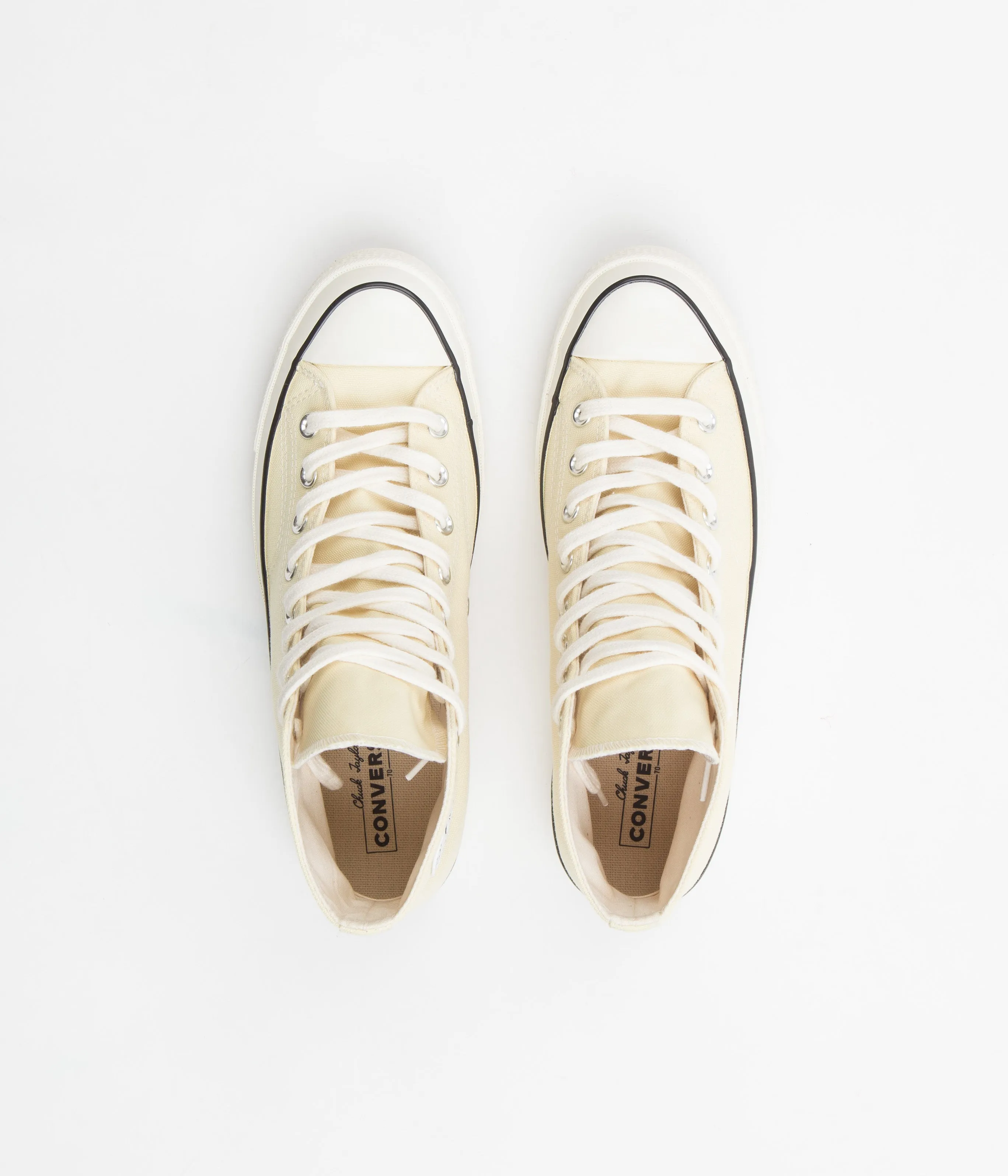 Converse CTAS 70's Hi No Waste Canvas Shoes - Lemon Drop / Egret / Black