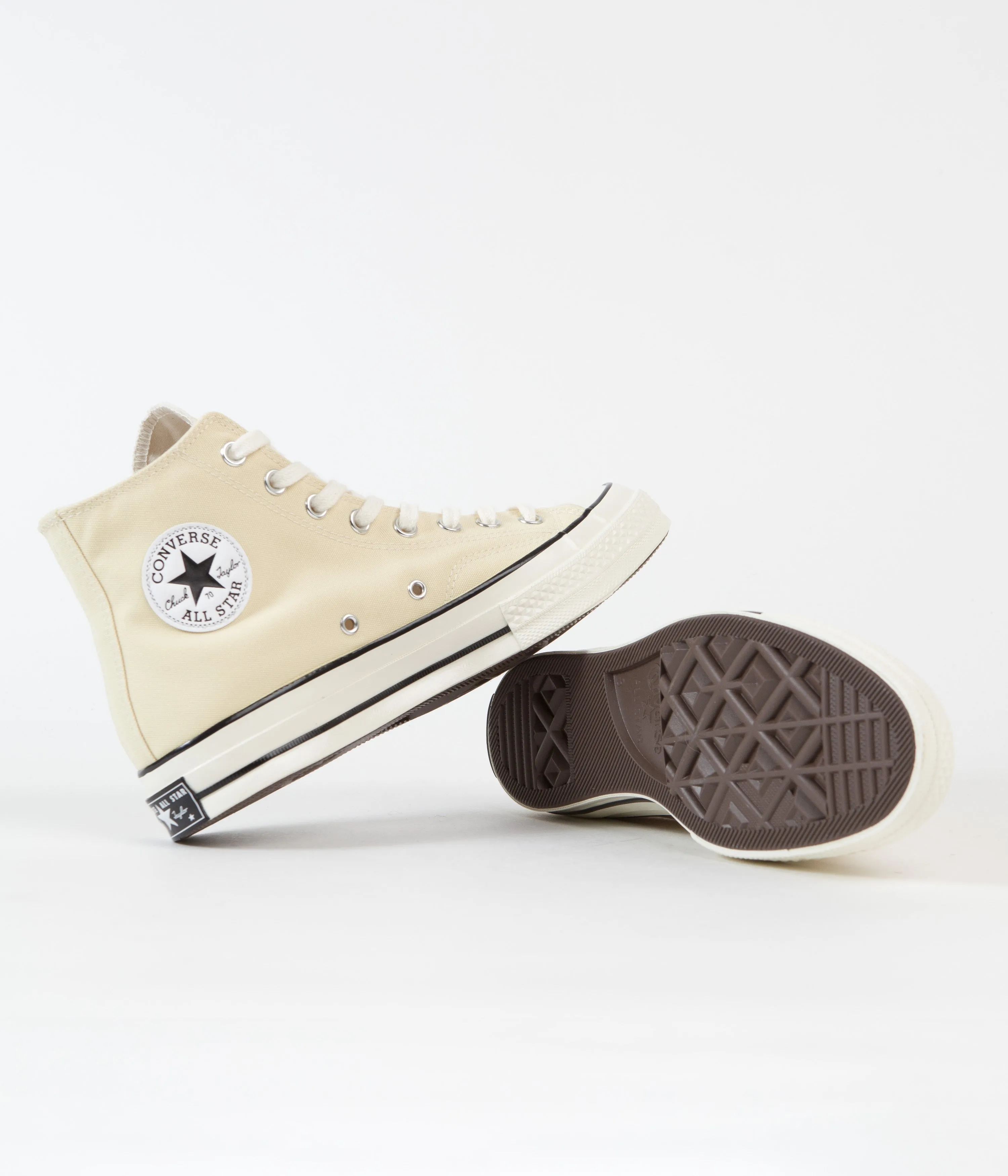 Converse CTAS 70's Hi No Waste Canvas Shoes - Lemon Drop / Egret / Black