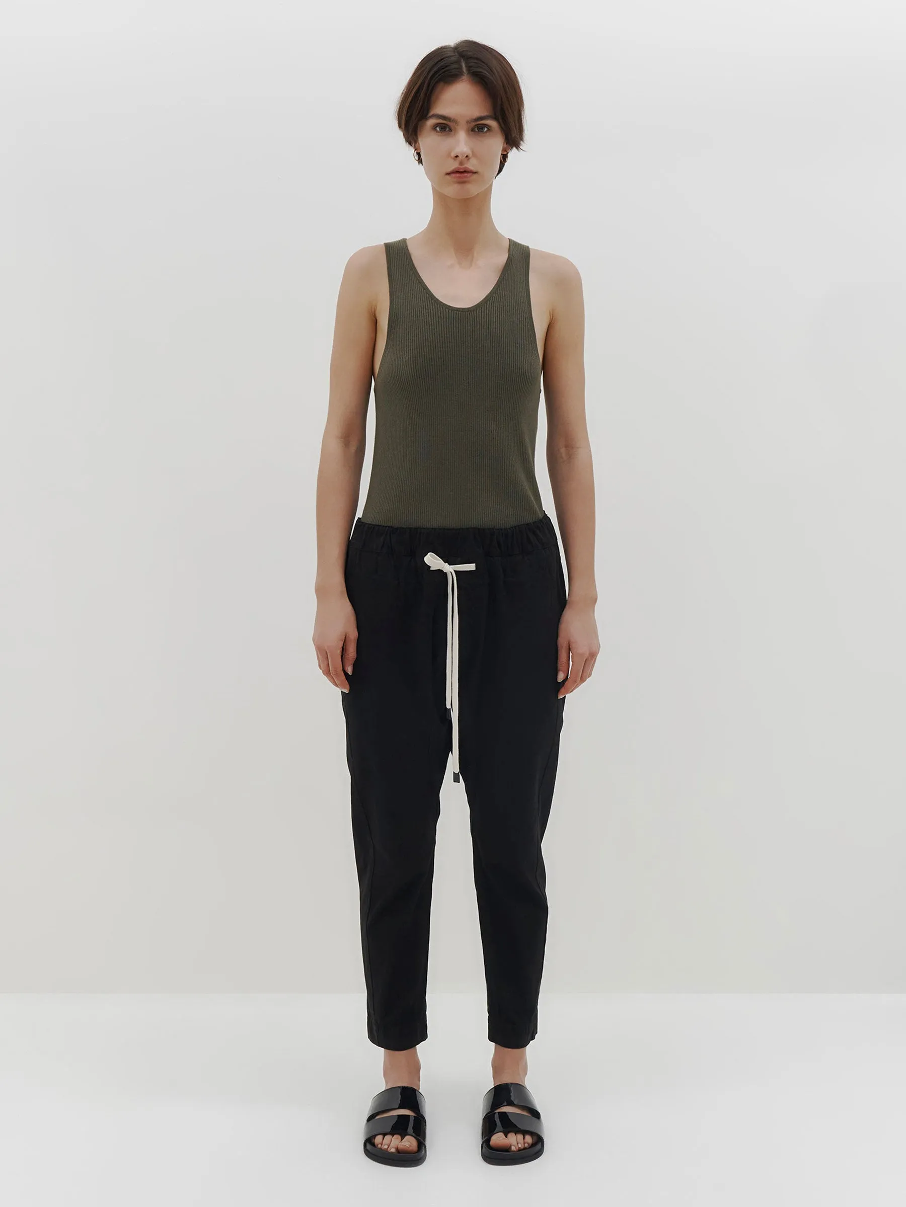 cotton canvas relaxed pant