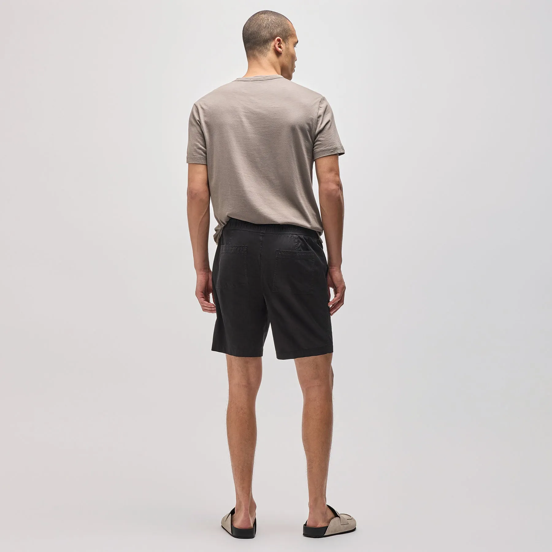 Cotton Linen Short - Black