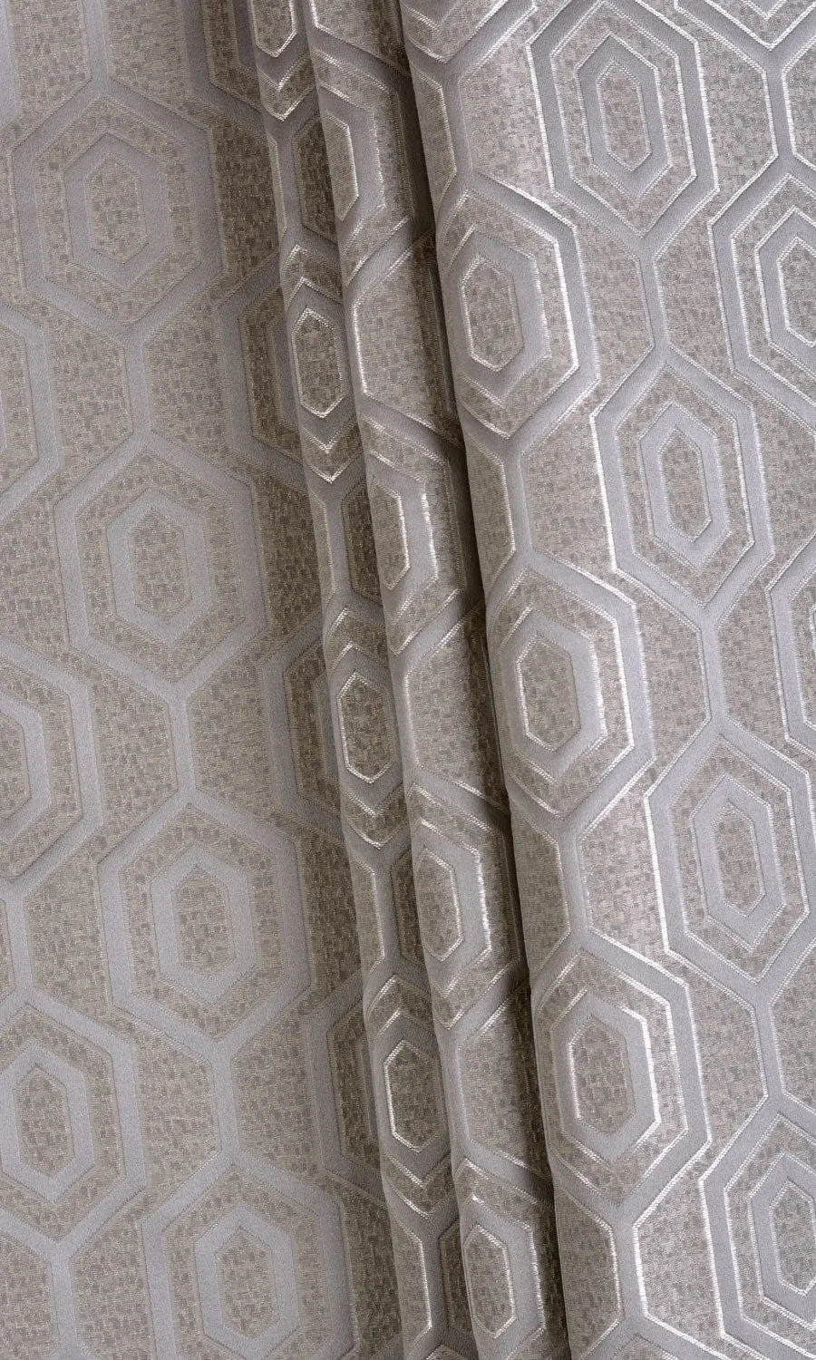 'Dark Cloud' Jacquard Honeycomb Patterned Custom Blinds (Grey)