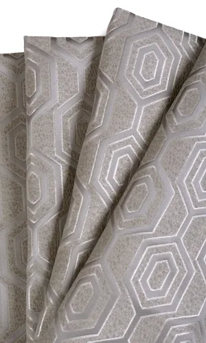 'Dark Cloud' Jacquard Honeycomb Patterned Custom Blinds (Grey)