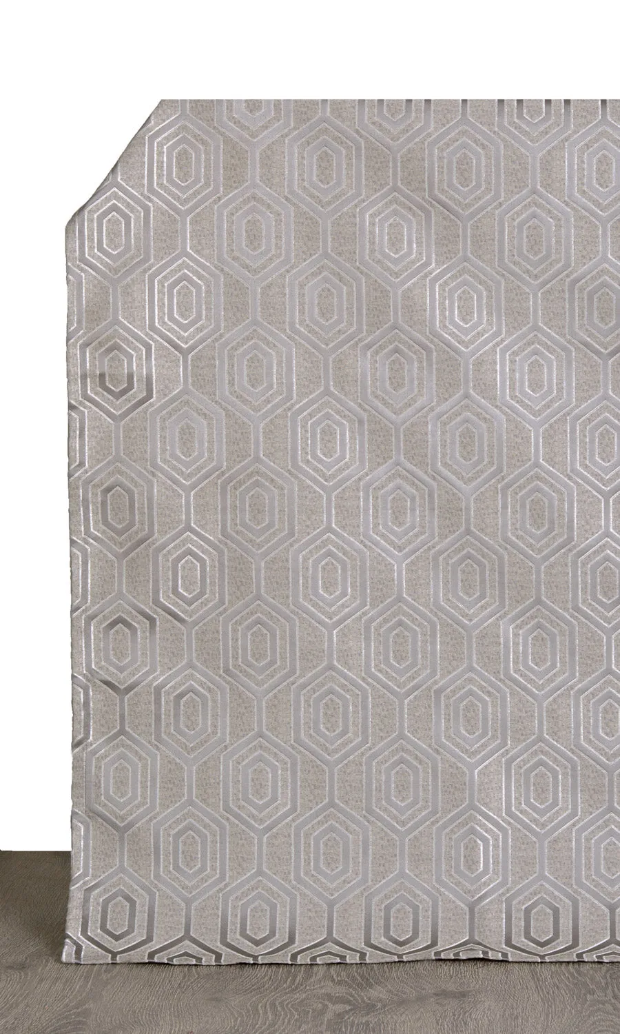 'Dark Cloud' Jacquard Honeycomb Patterned Custom Blinds (Grey)