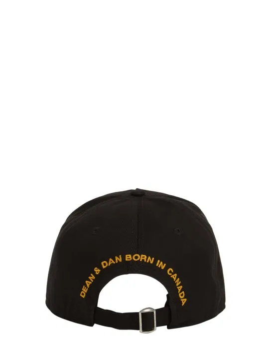 Dsquared2   Flag patch cotton canvas baseball hat 