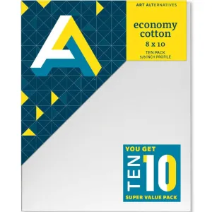 Economy Super Value Canvas Pack 8in x 10in 10pk